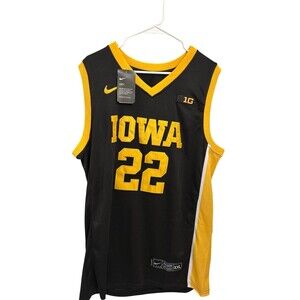 Nike Caitlin Clark Jersey Black Yellow Iowa Hawkeyes #22 Size XXL